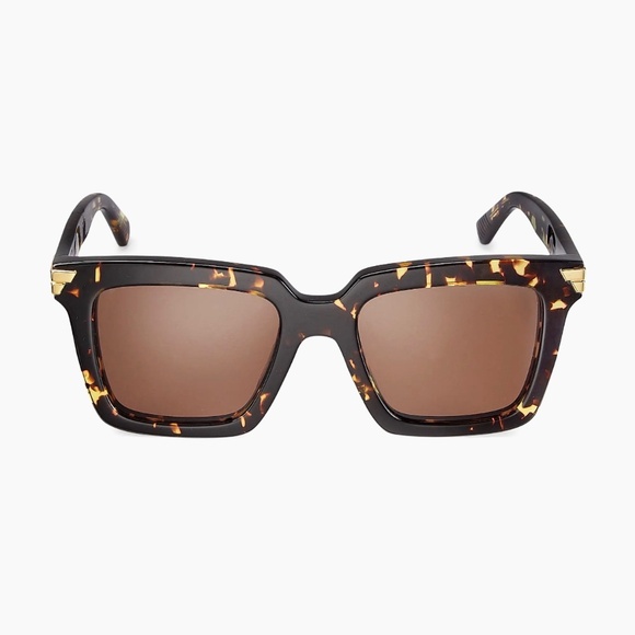 Bottega Veneta Accessories - Bottega Veneta Light Ribbon Square Sunglasses – Havana